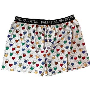 Valentine Day XL Heart Print Boxers